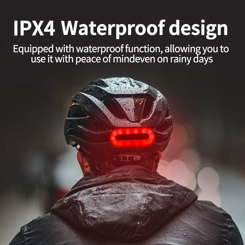 Waterproof IPX4 Bicycle Helmet Led Light Rechargeable Led Safety Taillight Bike Motorcycles Accessories Helmet Moto Helmet Light