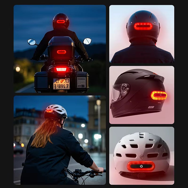 Waterproof IPX4 Bicycle Helmet Led Light Rechargeable Led Safety Taillight Bike Motorcycles Accessories Helmet Moto Helmet Light