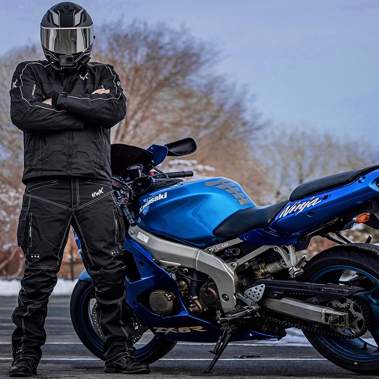 Spyder Motorcycle Jacket for Men with Weather Resistant Cordura Textile Fabric for Enduro Motocross Jacket