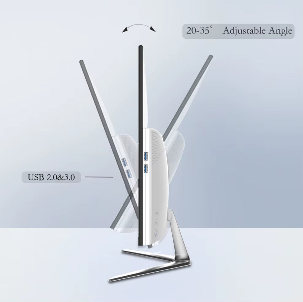 All in One Computer Ultra-Thin 24 Inch Intel Core I5/I7 Gamer PC 8/16GM RAM All in One PC Monitor Full Set Desktop