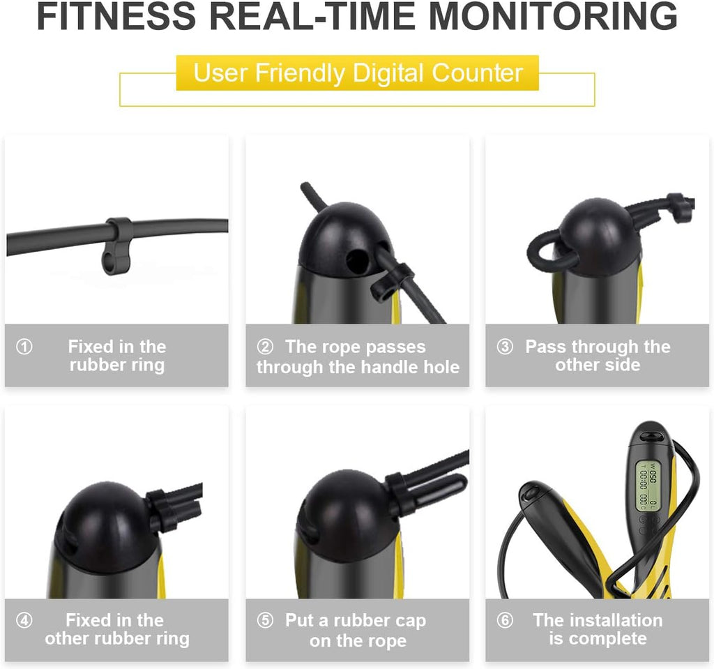 Jump Rope, Ropeless Jump Rope, Jump Rope Counter, Weighted Jump Rope, Cordless Jump Rope, Speed Jump Rope, Jump Rope for Kids, Adult, Ropeless Jump Rope, Jump Rope for Fitness, Crossfit Jump Rope