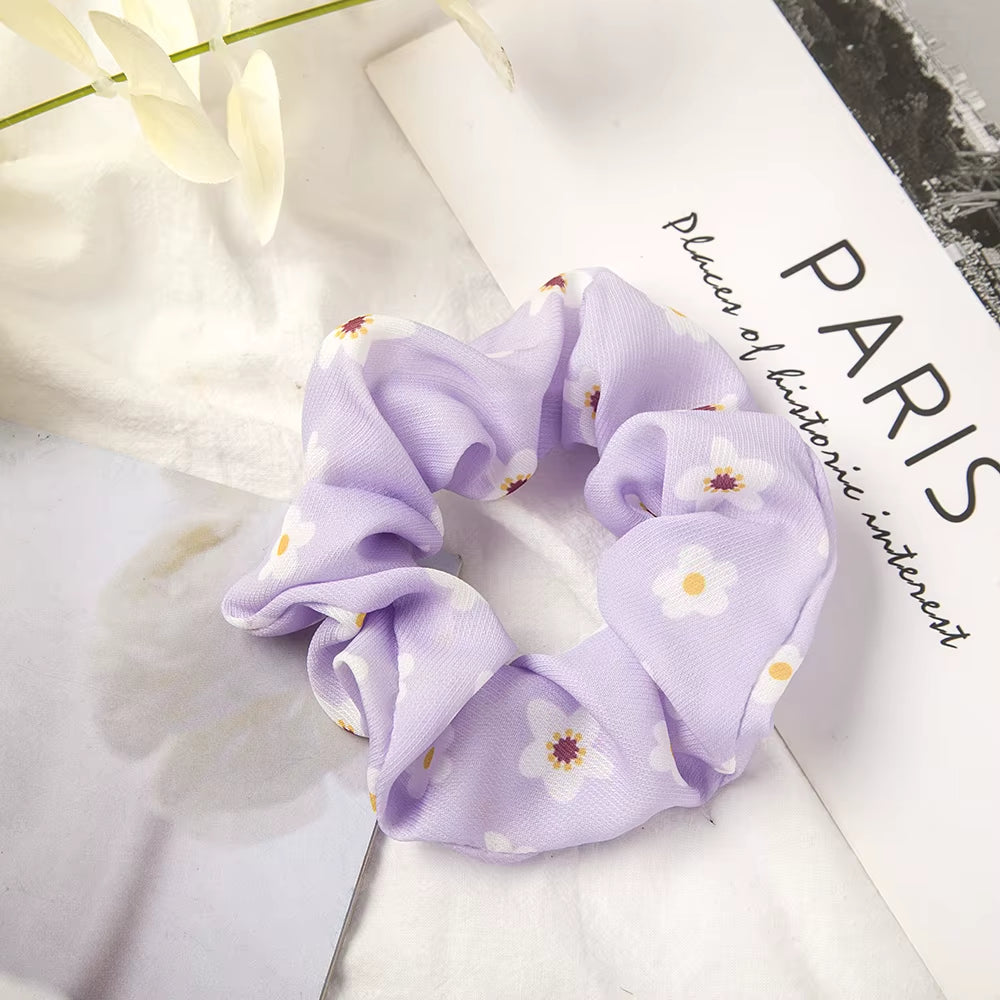 3/5/6 Set Satin Scrunchies Elastic Rubber Hair Tie Bands Women Headband Girl Hairband Female Hair Accessories Ponytail Holders